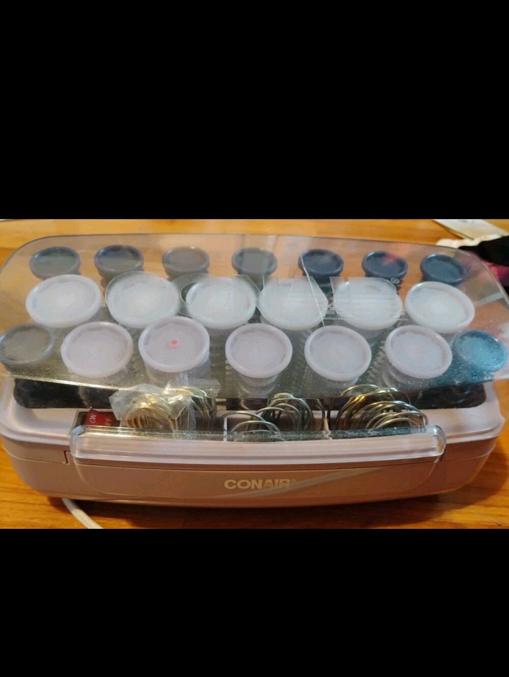 Conair 3 Sized 20 Hot Rollers Model HS11 With 40 Clips Tested Working